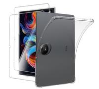 MEMELOKA Funda para TCL Tab Nxtpaper 11 Plus 11.5 Pulgadas + Cristal Templado, Carcasa TPU Transparente Flexible Anti-arañazos con Esquinas Reforzadas, Silicona Ultrafina Anti-Choques Funda