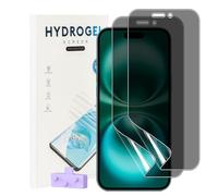 MEMELOKA Protector de Pantalla de Privacidad para iPhone 16 Plus, 2 Piezas TPU Película de Privacidad Flexible con 3D Cobertura Completa, [Alta Definición][Alta Sensibilidad]