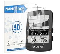 MEMELOKA Protector de Pantalla para Bryton Rider 460, 2 Piezas HD Anti-Arañazo y Sin Burbujas PET Flexible Película para Bryton Rider 460 con 3D Couverture Complète