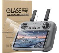 MEMELOKA Protector de Pantalla para dji Lito X1/dji Lito 1/dji RC2, 3 Piezas [Antiarañazos][Antihuellas][Alta Sensibilidad] 9H Dureza Cristal Templado