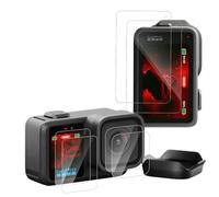 MEMELOKA Protector de Pantalla para GOPRO Mission 1/Mission 1 Pro + Protector de Lente de Cámara, 9H Dureza Alta Definición [Antiarañazos&Sin Burbujas] Cristal Templado