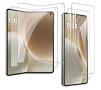 MEMELOKA Protector de Pantalla para Motorola Moto RAZR Fold, 4 Piezas TPU Flexible Protector de Pantalla Interiores y Exteriores con 3D Cobertura Completa, Alta Definición y Alta Sensibilidad