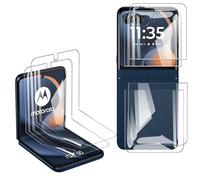 MEMELOKA Protector de Pantalla para Motorola Razr 60, 2+2+2 Piezas TPU Flexible Protector de Pantalla Interiores y Exteriores con 3D Cobertura Completa, Alta Definición y Alta Sensibilidad