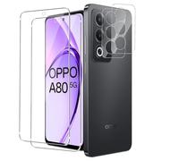 MEMELOKA Protector de Pantalla para OPPO A80 5G con Protector de Lente de Cámara[2+2 Piezas], 9H Dureza Alta Definición [Antiarañazos&Sin Burbujas] Cristal Templado OPPO A80 5G