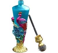 MEMEM Botella de Perfume Vintage, Aceite Esencial de Vidrio vacío de 30 ml Decorativo for Mujeres
