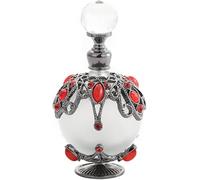 MEMEM Frasco de Perfume Vintage, Frasco Decorativo de Vidrio vacío de tamaño Viaje de 25 ml(Rood)