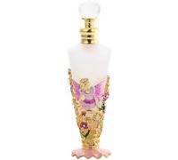 MEMEM Frasco de Perfume Vintage, Vidrio Recargable de 30 ml con Tapa Decorativa for Mujer