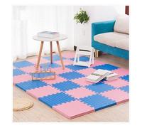 MEMEM Tapete de Ejercicio Tipo Rompecabezas, 12 Piezas de 30 x 30 x 2,5 cm de Grosor, con Espuma EVA entrelazada, tapete Cuadrado Suave for Entrenamiento en casa y áreas de Juego Infantiles.(/Blue)