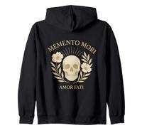 Memento Mori Amor Fati Cita estoica Latina Sudadera con Capucha