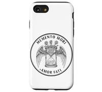 Memento Mori Amor Fati Esqueletos de Reloj de Arena alados Carcasa para iPhone SE (2020) / 7/8