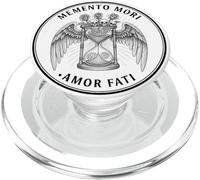 Memento Mori Amor Fati Esqueletos de Reloj de Arena alados PopSockets PopGrip para MagSafe