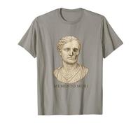 Memento Mori Busto Romano Filosofía Estoica Latina Camiseta