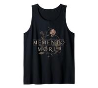 Memento Mori - Cita Latina gótica estoica Floral Camiseta sin Mangas