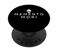 Memento Mori Cráneo Latino Católico Dicho Arte Minimalismo PopSockets PopGrip Adhesivo