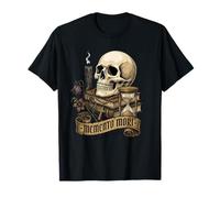 Memento Mori Crucifijo católico Tradicional Latino Misa Calavera Camiseta