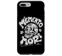 Memento Mori Filosofía Estoica Cráneo Retro Groovy Art Carcasa para iPhone 7 Plus/8 Plus