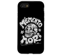 Memento Mori Filosofía Estoica Cráneo Retro Groovy Art Carcasa para iPhone SE (2020) / 7/8