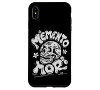 Memento Mori Filosofía Estoica Cráneo Retro Groovy Art Carcasa para iPhone XS MAX
