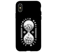 Memento Mori Live Well Skull Reloj de Arena Estoicismo Cráneos Carcasa para iPhone X/XS