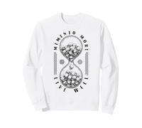 Memento Mori Live Well Skull Reloj de Arena Estoicismo Cráneos Sudadera