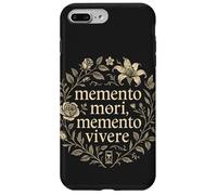 Memento Mori Memento Vivere - Corona Floral con Cita Latina Carcasa para iPhone 7 Plus/8 Plus