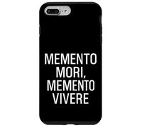 Memento Mori Memento Vivere Estoico Minimalista Latino Carcasa para iPhone 7 Plus/8 Plus