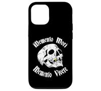 Memento Mori & Memento Vivere Stoic - Calavera de Tatuaje Envejecido Carcasa para iPhone 12/12 Pro