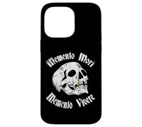 Memento Mori & Memento Vivere Stoic - Calavera de Tatuaje Envejecido Carcasa para iPhone 14 Pro MAX