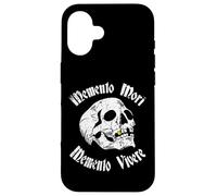 Memento Mori & Memento Vivere Stoic - Calavera de Tatuaje Envejecido Carcasa para iPhone 16