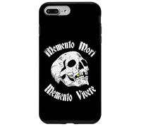 Memento Mori & Memento Vivere Stoic - Calavera de Tatuaje Envejecido Carcasa para iPhone 7 Plus/8 Plus