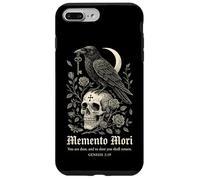 Memento Mori Raven Moon Skeleton Génesis 3 19 Verso Carcasa para iPhone 7 Plus/8 Plus