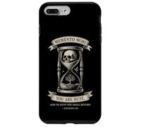Memento Mori Reloj de Arena Esqueleto Árbol Verso Carcasa para iPhone 7 Plus/8 Plus
