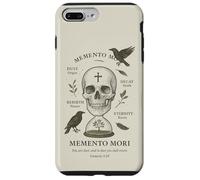 Memento Mori Reloj de Arena Esqueleto Ciclo de Vida Carcasa para iPhone 7 Plus/8 Plus