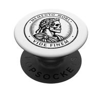 Memento Mori Vide Finem Calavera Estoica Arte Romano PopSockets PopGrip Adhesivo
