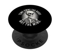 Memento Vivere Skull Latin Quote Stoic PopSockets PopGrip Adhesivo