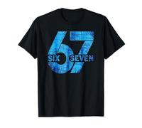 Memes de Kids Meme 6 7 Six Seven Blue Trending Camiseta