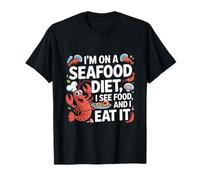 Memes de mariscos Estoy en una Dieta de mariscos Veo Comida y la como Camiseta