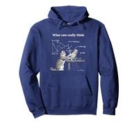 Memes Divertidos de Gatos, lo Que los Gatos Realmente piensan Sudadera con Capucha