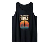 Memes Divertidos de Viajes I Love Dubai Beach Llévame a Dubai Eau Camiseta sin Mangas