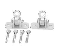 MEMEWOCA 2 - Kit de suspensión de Hierro para Colgador de Columpios, Gancho Resistente para Silla Colgante con Placa Fija, Capacidad de Carga de 450 kg para Columpios de Interior y Exterior