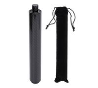 MEMEWOCA 8 Inch Carbon Fiber Pool Cue Extension, Billiard Cue Extender with Rubber End Cap, Lightweight Durable Billiards Accessory for Improved Control and Balance on Standard Pool Tables