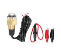 MEMEWOCA Luz LED para tapón de drenaje, lámpara subacuática impermeable IP68, brillo de 840 lm con rosca de 1/2 pulgada, carcasa de cobre pulido espejo y ABS, para uso en yates, barcos y