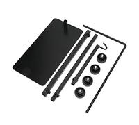 MEMEWOCA Soporte ajustable para luz de calor de reptiles, soporte para lámpara de reptiles con diseño de ranura para tarjetas, soporte metálico para lámpara de bronceado de terrarios para l