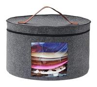 Memfish Caja para sombreros y sombreros para mujer, caja de almacenamiento para sombreros de viaje, grande, redonda, organizador de sombreros de ala ancha, vaquero, hombres, vaqueros, gorras, ropa,