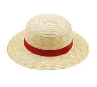 Memfish Lufy Sombrero de paja Dinero D Lufy Gorras de disfraz de Madelin Sombreros amarillos Cos Play Strawhats con cuerda Sombrero de playa de verano de una pieza Decoración de cumpleaños Halloween