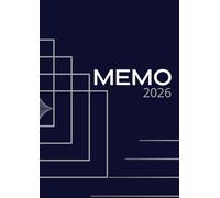 MEMO A4: Blocco Appunti Rilegato in Formato A4 | 120 pagine scrivibili a righi e a quadri | Calendario scrivibile | Rubrica web