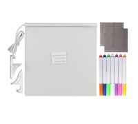 Memo Board, Acrylic Message Pad, Portable Desktop Led Glow Display, Light Up Dry Erase Area, Writing Boards for Kitchen, Bedroom, Counter, 5.91x5.91x1.18inches or 11.81x7.87x1.18 Inches