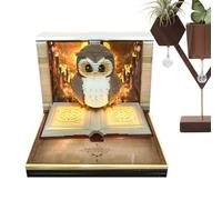 Memo Pad | Calendario pegajoso de trabajo de tiempo | Escultura del bloc de notas de búho 3D | Marcador de papel de arte tallado para notas escritorio de oficina escolar | 2026 Habit Tracker