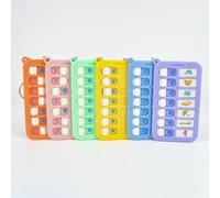 Memo para niños: tabla de comportamiento para niños, tabla de tareas pequeña con llavero, ţabla ďe rutina diaria ṕara ñiños, tablas đe bolsillo portátiles, puerta d́e estilo aleatorio p̀ara el hogar,