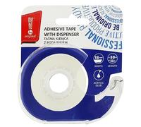 memobe Amex Cinta adhesiva transparente multiusos, para escuela, oficina, trabajo, película adhesiva resistente y duradera, con adhesivo acrílico, rollos adhesivos multiusos, 18 mm x 30 m, con blíster